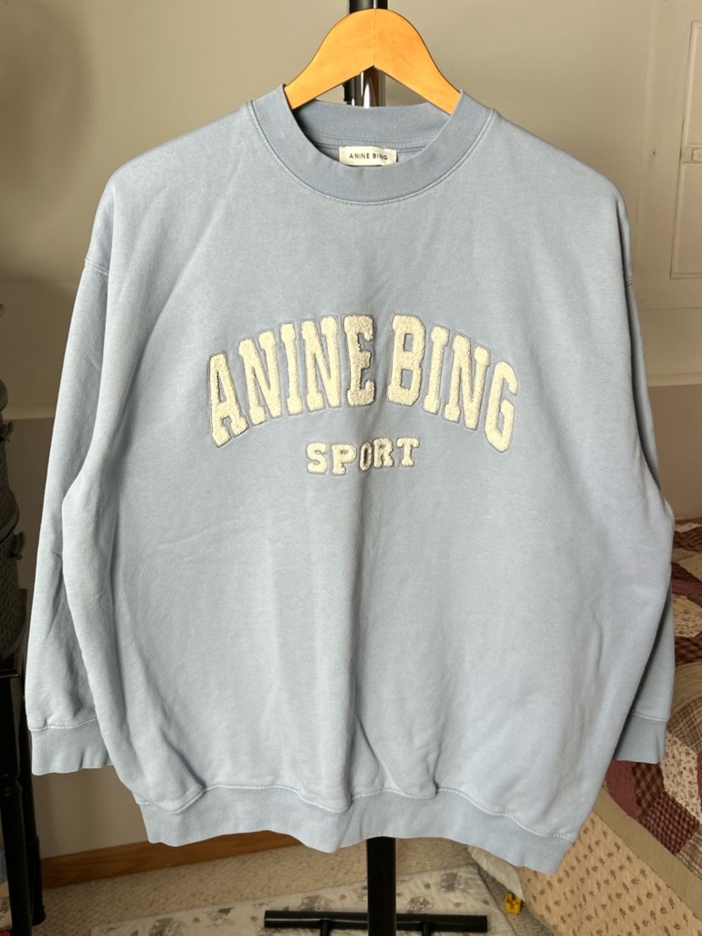 Anine Bing Crewneck Pullover Sweatshirt